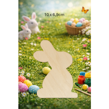 Królik 3 10cm "pluszak", królik 10cm "pluszak", sklejka 3mm